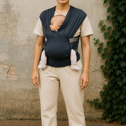 Écharpe De Portage - SnugCarry™ - Noir - Pour Mon Bébé