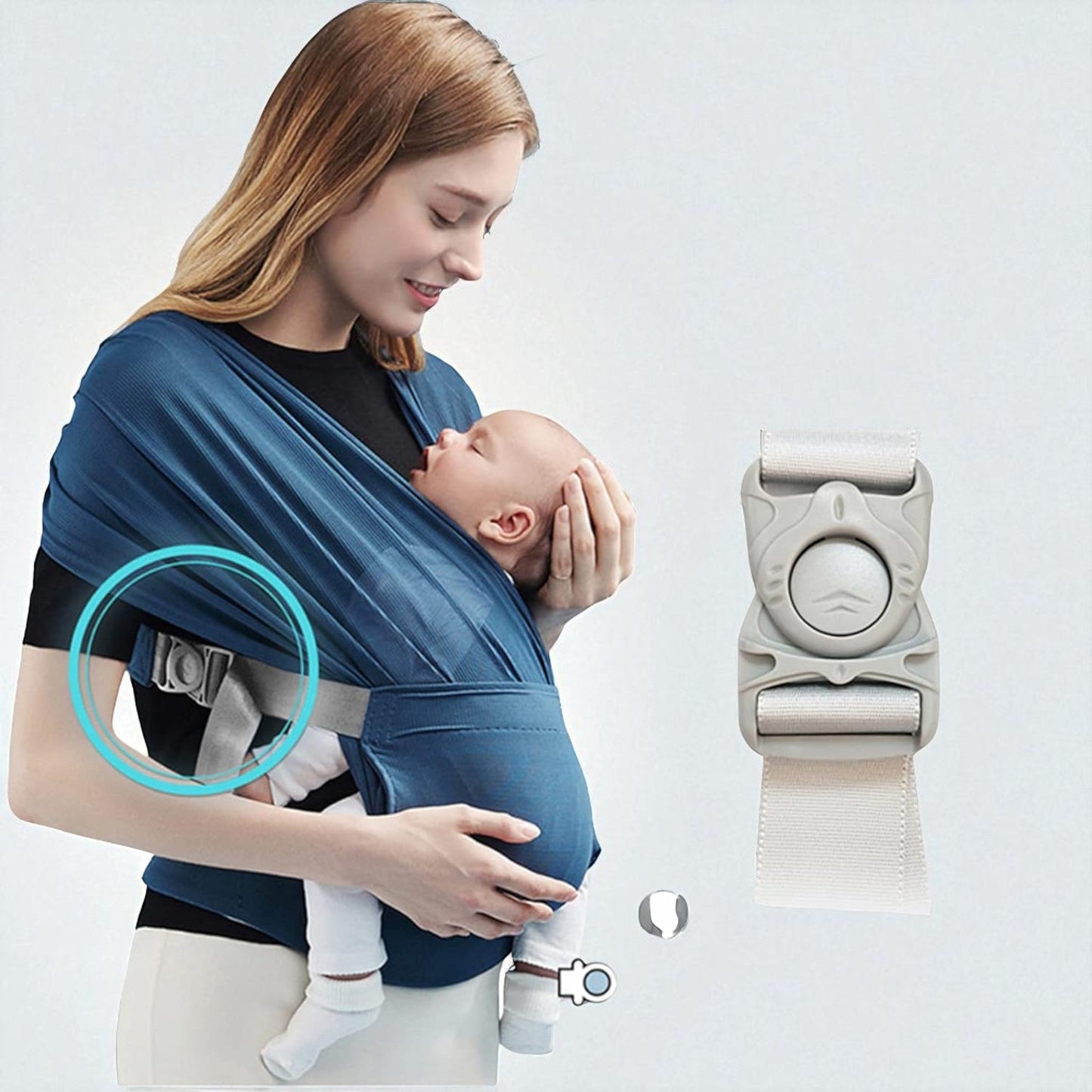 Écharpe De Portage - SnugCarry™ - Bleu - Pour Mon Bébé