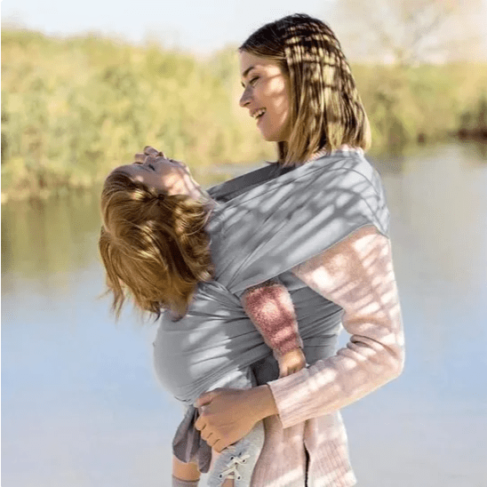 Écharpe De Portage - CuddleWrap™ - Gris Clair - Pour Mon Bébé