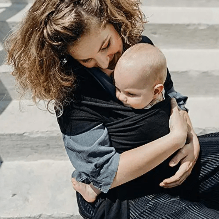 Écharpe De Portage - CuddleWrap™ - Noir - Pour Mon Bébé
