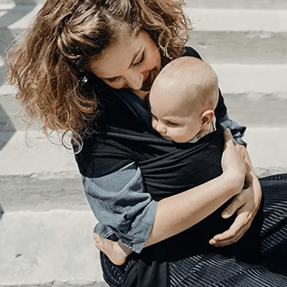 Écharpe De Portage - CuddleWrap™ - Noir - Pour Mon Bébé