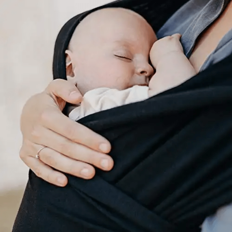 Écharpe De Portage - CuddleWrap™ - Noir - Pour Mon Bébé