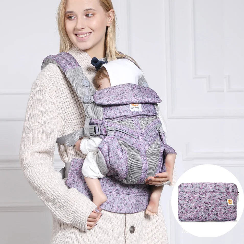 Porte Bébé - BreathBabyBag™ - Mauve Lavande - Pour Mon Bébé