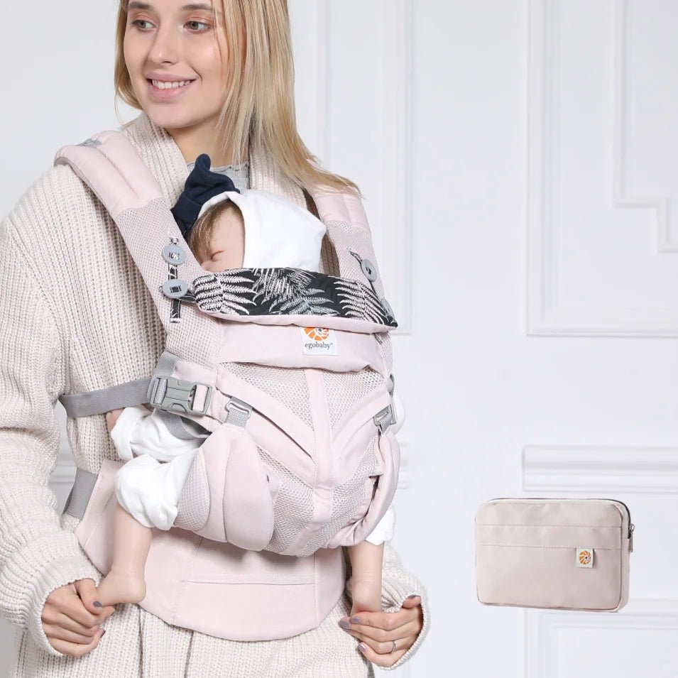 Porte Bébé - BreathBabyBag™ - Rose Maille - Pour Mon Bébé